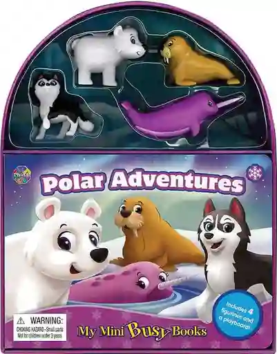 Libro Para Niños Y Juego 2 En 1 Figuras De Animales Polares