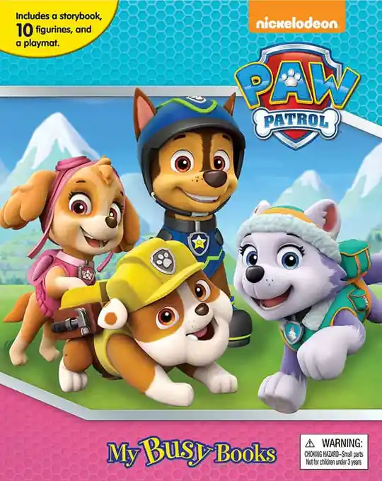 Libro Para Niños Y Juego 2 En 1 Figuras Paw Patrol Niños