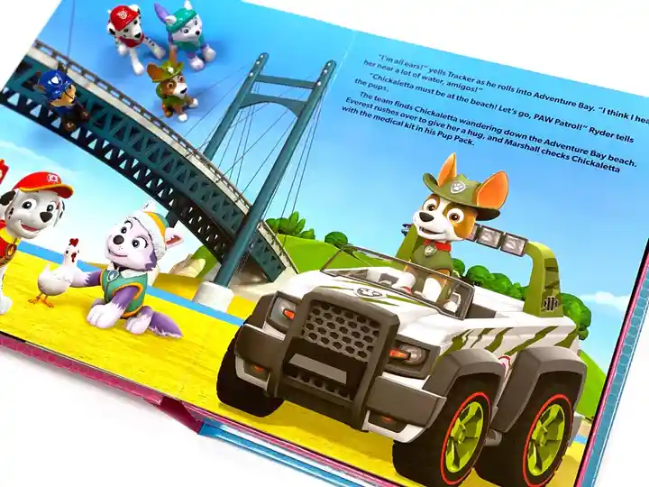 Libro Para Niños Y Juego 2 En 1 Figuras Paw Patrol Niños