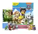 Libro Para Niños Y Juego 2 En 1 Figuras Paw Patrol Niños