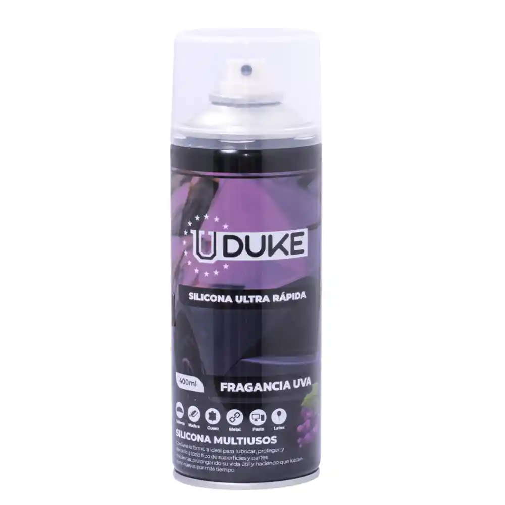 Silicona En Aerosol Uduke Con Olor Uva 400ml (ht40240)