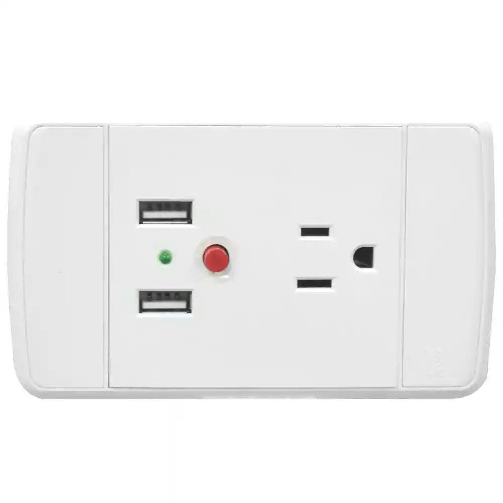 Linea Futura Blanca Incrustar Toma + Conector Usb Doble Duke Energy (v16-032)