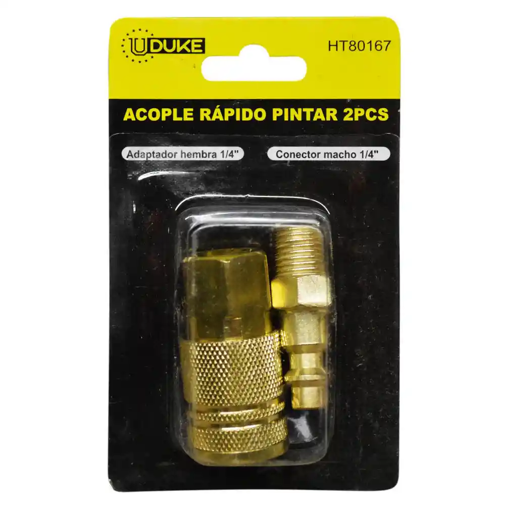 Acople Rapido Pintar Uduke Juego X 2 Pcs Para Compresor (ht80167)