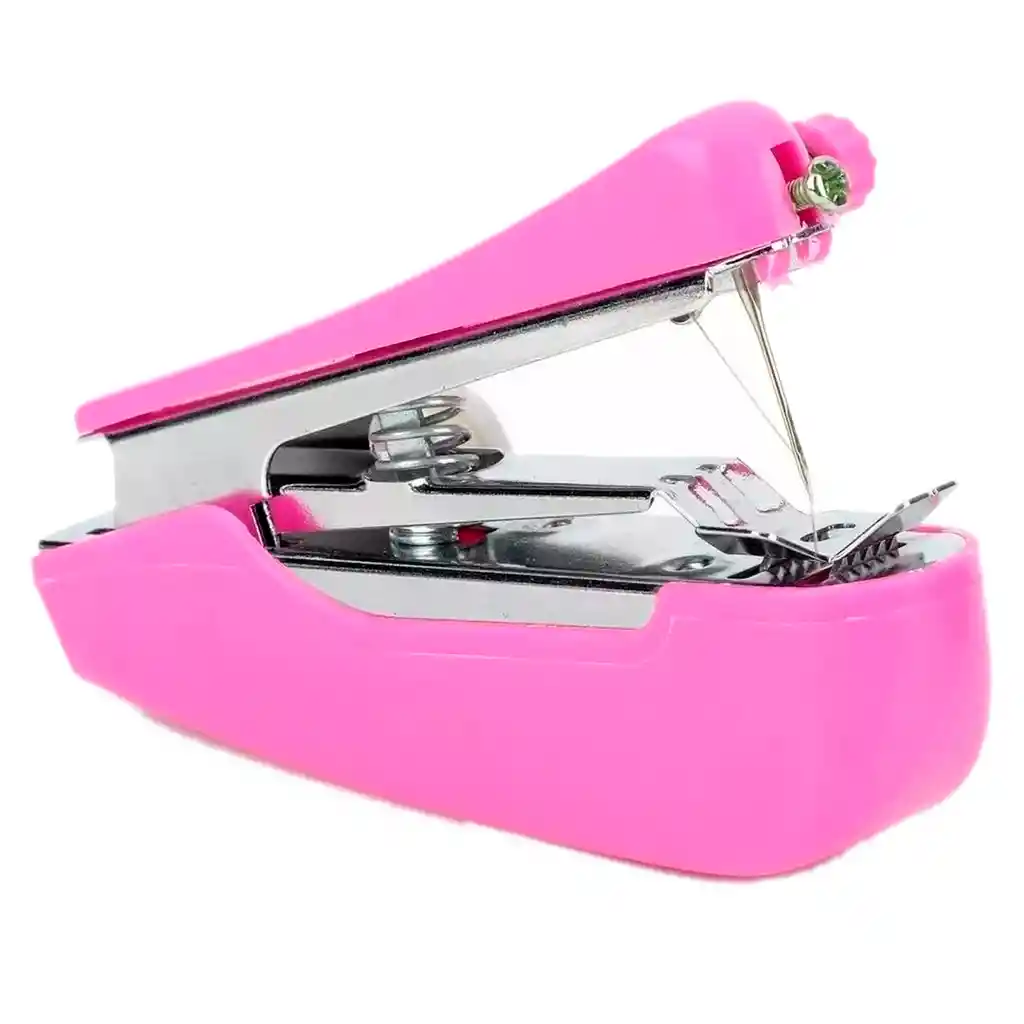 Maquina De Coser Manual Mini Portátil Costuras Viajera - Rosa