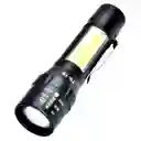 Linterna Tactica Cob Zoom Telescópico Usb Recargable