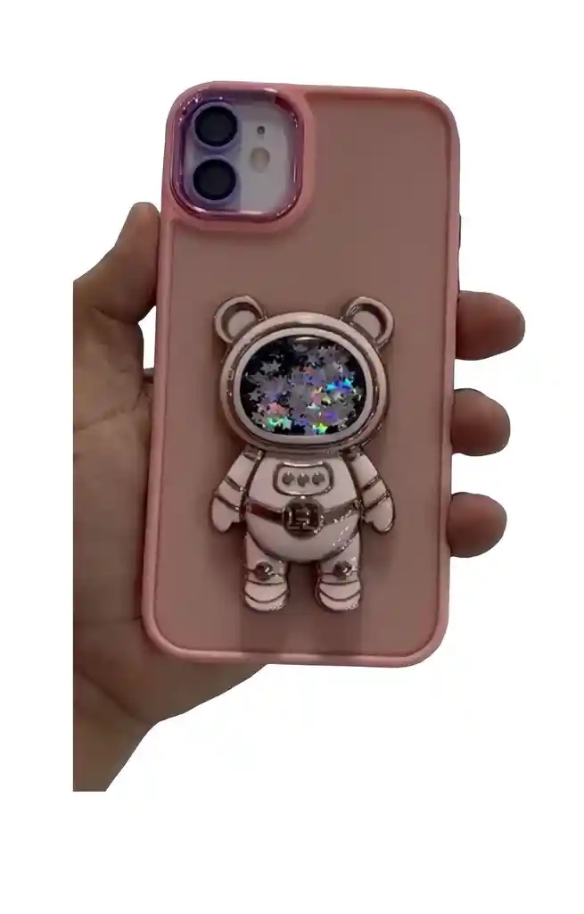 Popsocket Soporte Astronauta Agarre Para Celular Adhesivo Negro