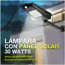 Lampara Con Panel Solar De 30w Sensor De Movimiento