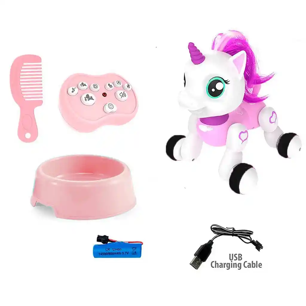 Unicornio Pony Robot Control Remoto Sonidos Y Movimiento Dayoshop