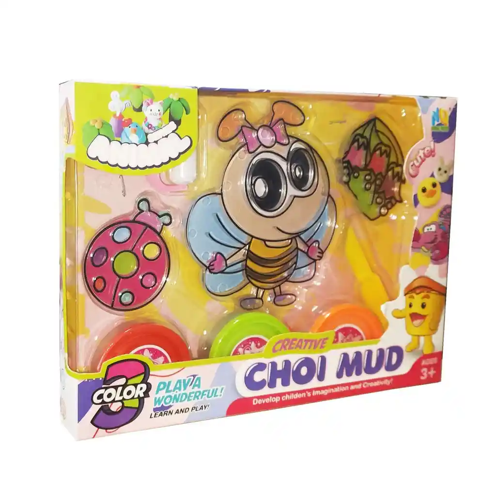 Set / Kit Figura Mariquita Abeja Plastilina Juguete Dayoshop