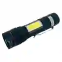 Linterna Led Recargable + Luz Lateral Estuche Militar