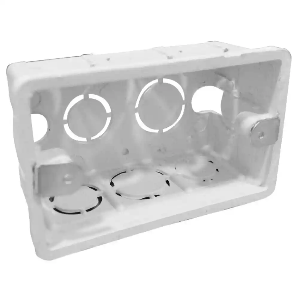 Caja Plastica 2x4 Blanca Induma Certificada Con Inserto