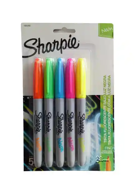 Marcador Sharpie Neon Estuche X5 Und