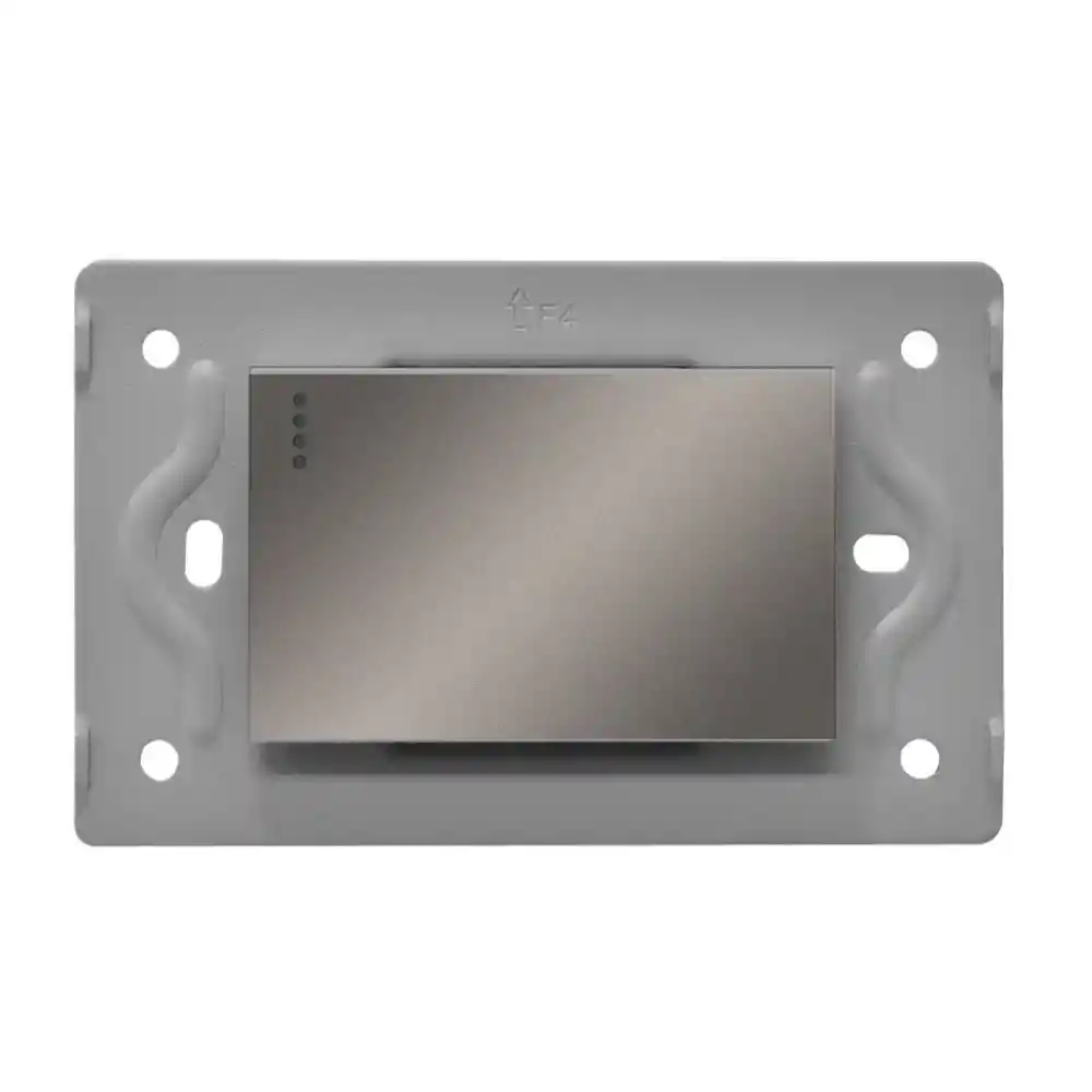 Swiche Sencillo Luxor Gris Intercambiable Sin Tapa Dukenergy (v3-003)