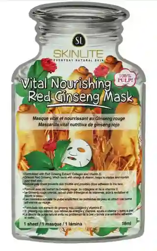 Skin Lite Mascarilla Facial Nutritiva Ginseng Rojo