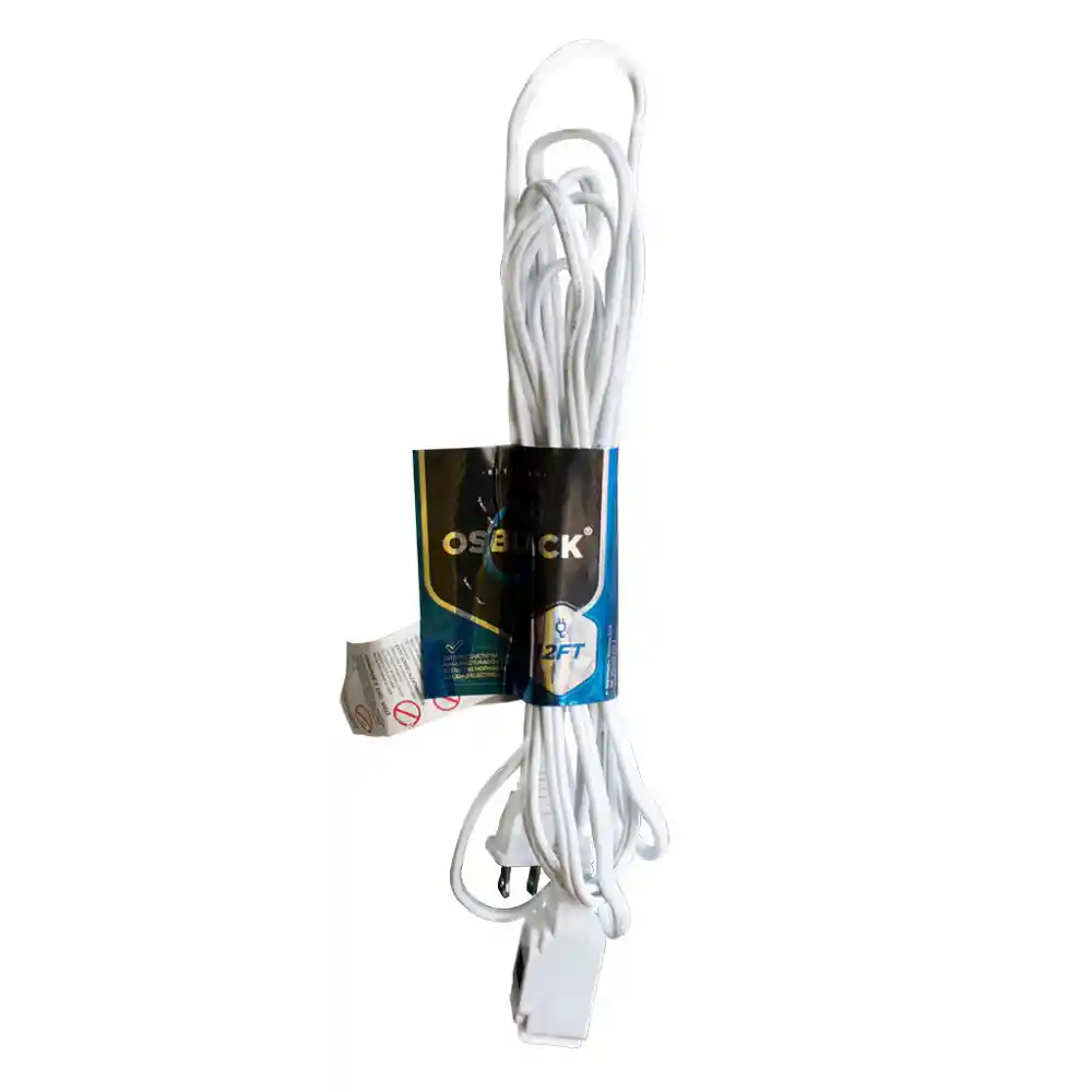 Extension Electrica Blanca 12 Ft