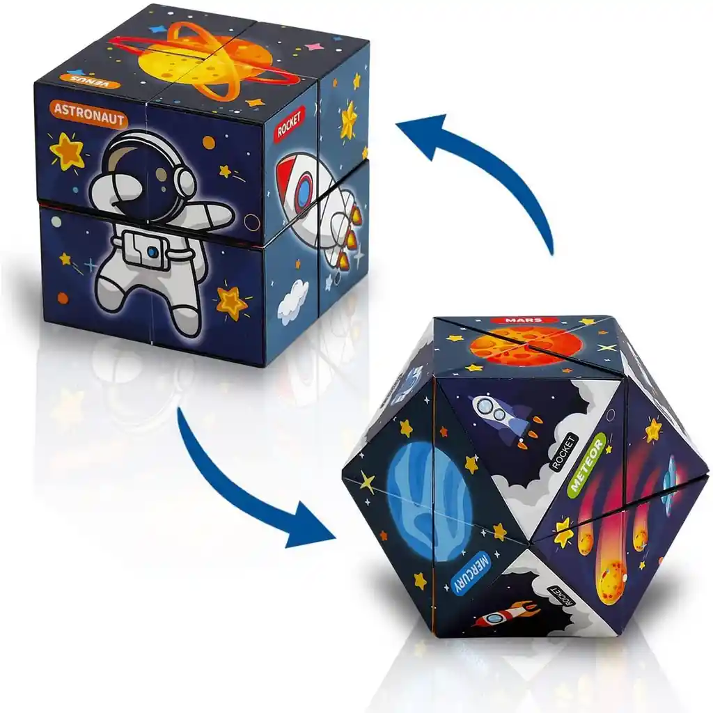 Cubo Magico Astronauta Viaje Cosmico Juego Didactico Puzzle Dayoshop