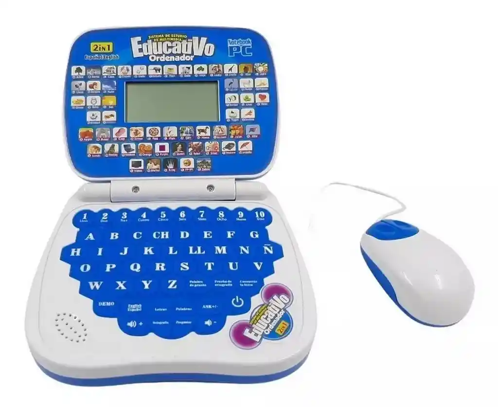 Mi Primer Portátil Infantil Mini Laptop Educativo Sonido Led Dayoshop