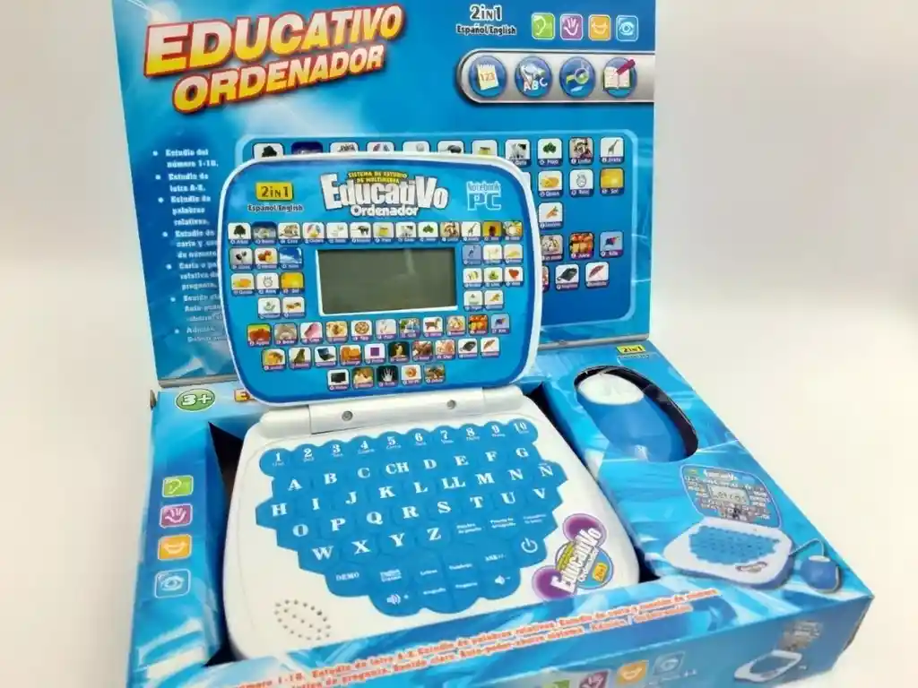 Mi Primer Portátil Infantil Mini Laptop Educativo Sonido Led Dayoshop