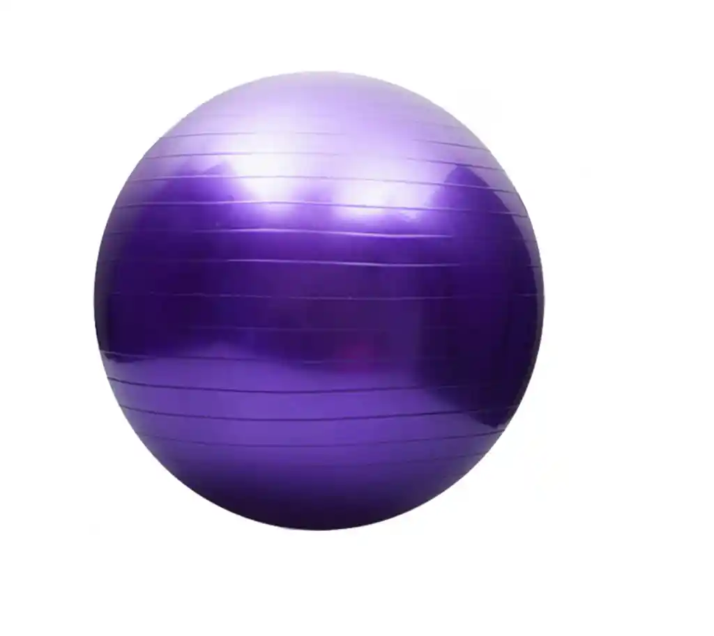 Balón Pilates 75 Cm Pelota Abdominal Yoga Terapia + Inflador - Morado