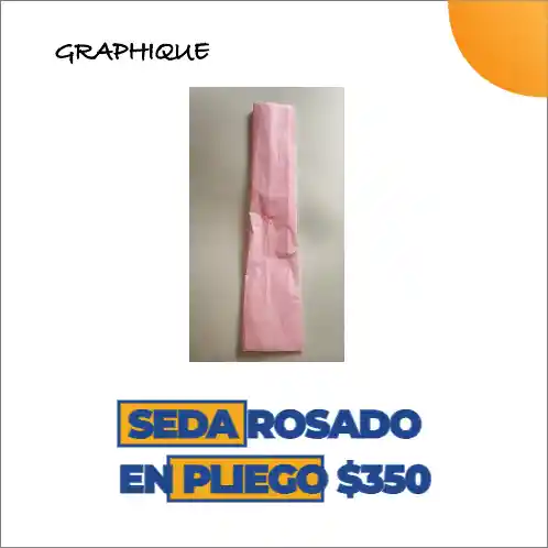 Seda Rosado En Pliego