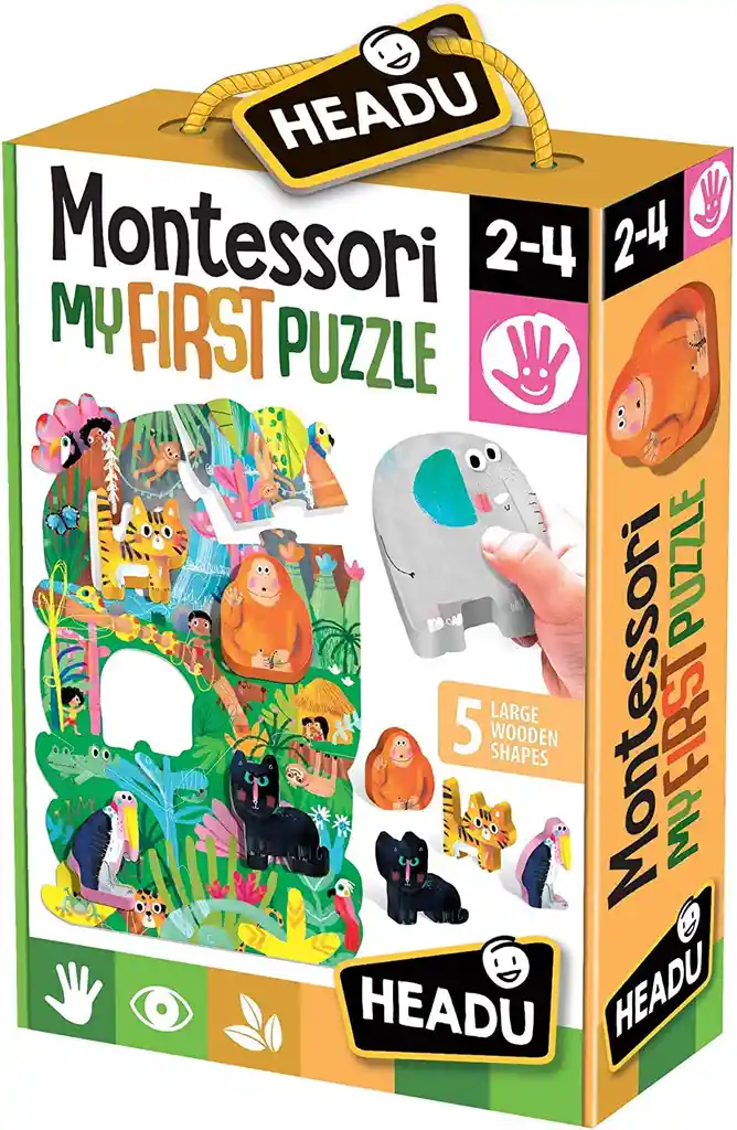 Juego Montessori Rompecabezas De La Selva Niños Didáctico