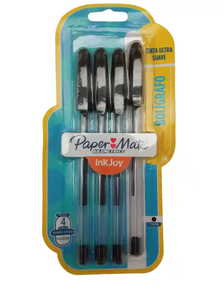 Juego De Esferos Paper Mate X 4 Negro