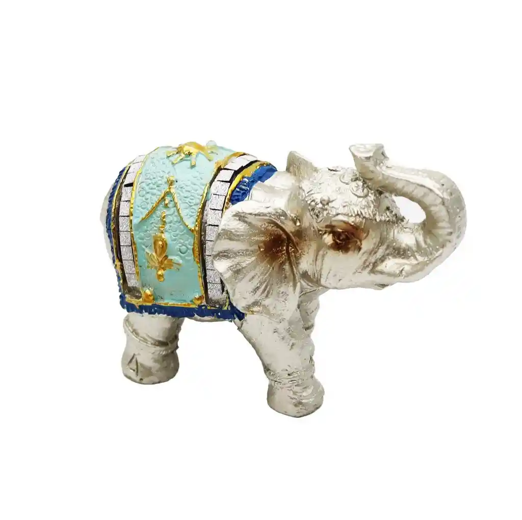 Elefante Plateado X 7 Vintage Decoración Protección Dayoshop