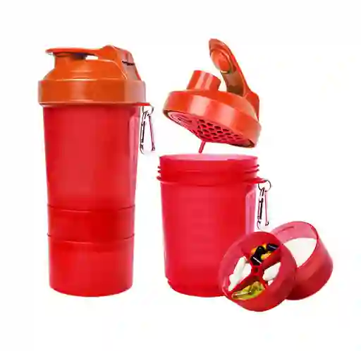 Shaker Profesional Vulk® Mezclador 500ml Proteina - Rojo