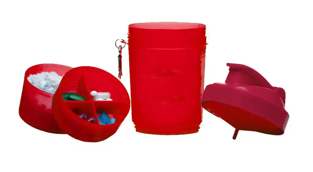 Shaker Profesional Vulk® Mezclador 500ml Proteina - Rojo