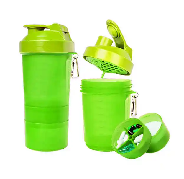 Shaker Profesional Vulk® Mezclador 500ml Proteina - Verde