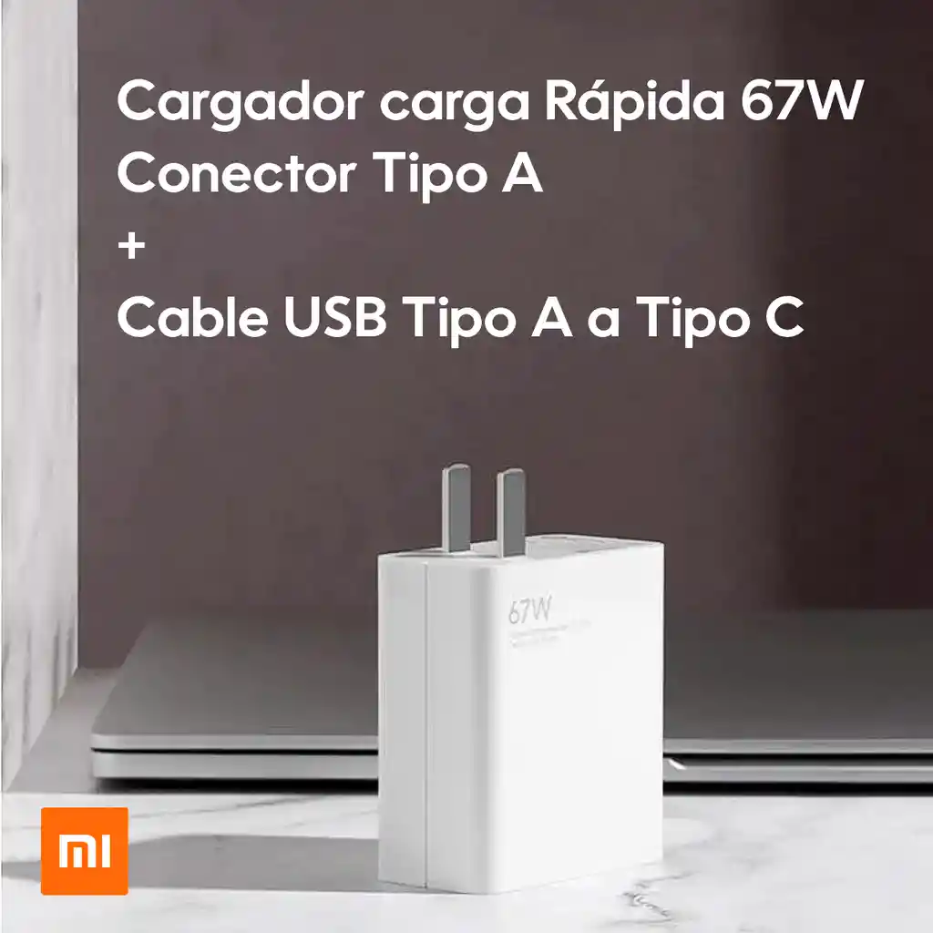 Xiaomi Kit Cargador Rápido 67w + Cable Usb-c 100 Original