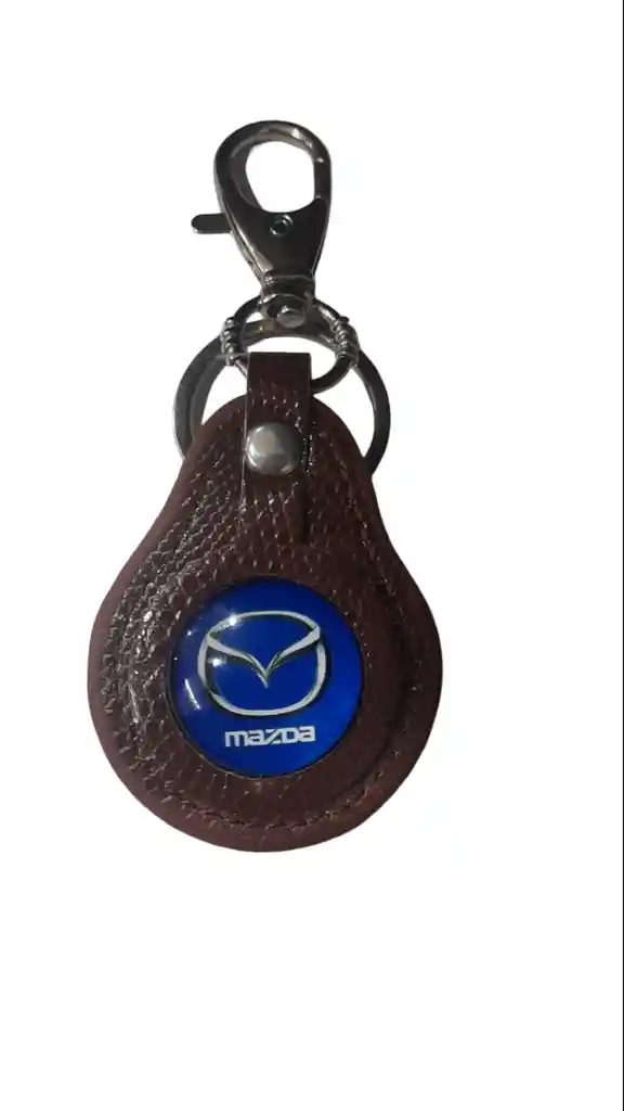 Llavero En Cuero Mazda