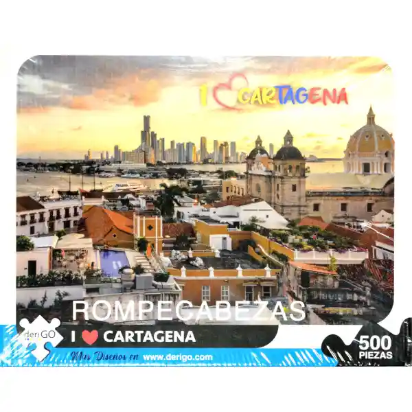 Rompecabezas Puzzle 500 Piezas Cartagena I Love Colombia