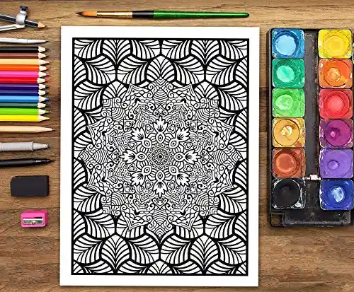 Libro Mandalas Para Colorear Complejos Para Adultos 86 Paginas