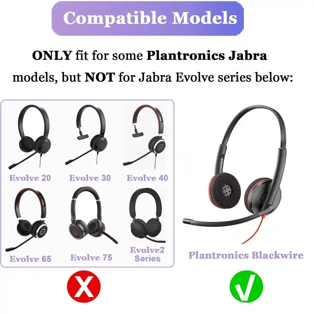 Almohadillas De Repuesto Para Diadema Plantronics Y Jabrax2