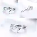 Anillo Ajustable Para Mujer Zorro Fox En Plata 925