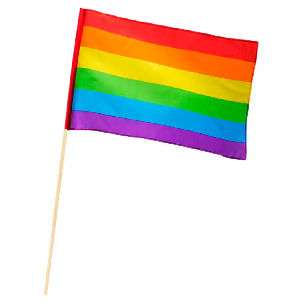 Banderin Lgbt Orgullo Gay 30x20cm Bandera Mano Unifaz