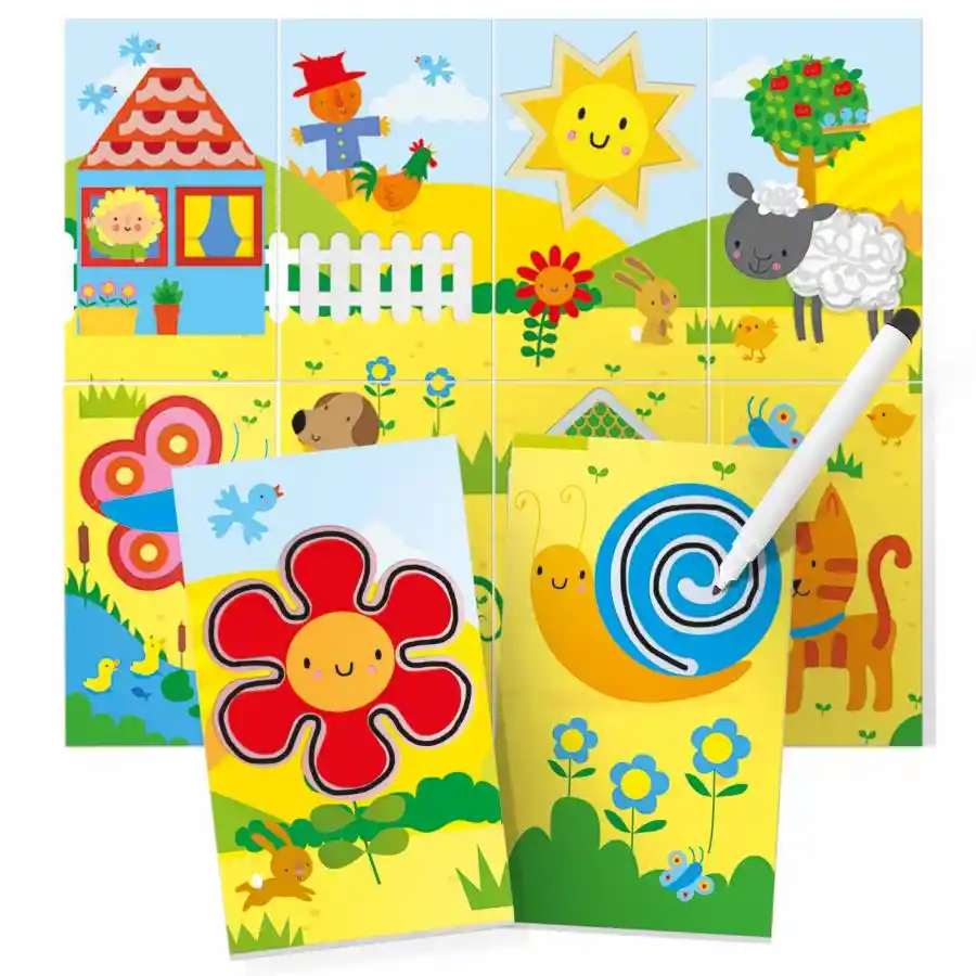 Juego Didáctico Flash Cards Primeras Actividades Niños Niñas