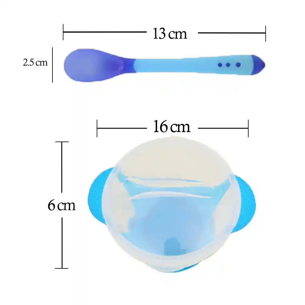 Only Baby Set Tazon Cuchara Bowl Antideslizante Para Bebe