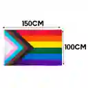 Bandera Lgbt Progress Noraml 1mtrx1.5mt Orgullo Gay Grande Exterior