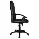 Silla Oficina Bosconia Alta Presidente Cuero Sintético, Base Nylon