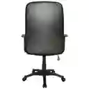 Silla Oficina Bosconia Alta Presidente Cuero Sintético, Base Nylon