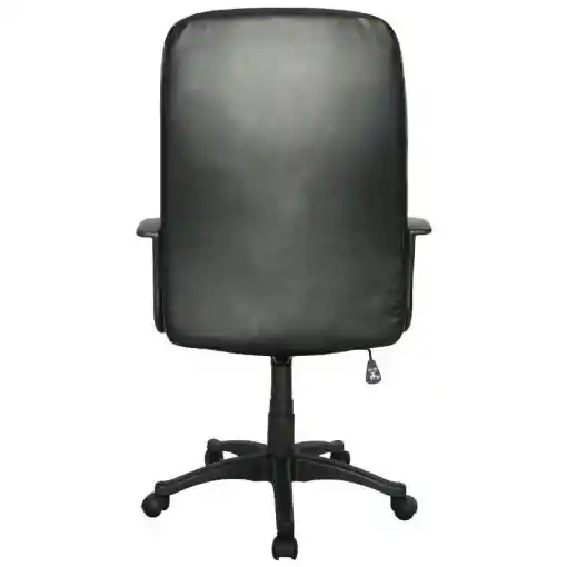 Silla Oficina Bosconia Alta Presidente Cuero Sintético, Base Nylon