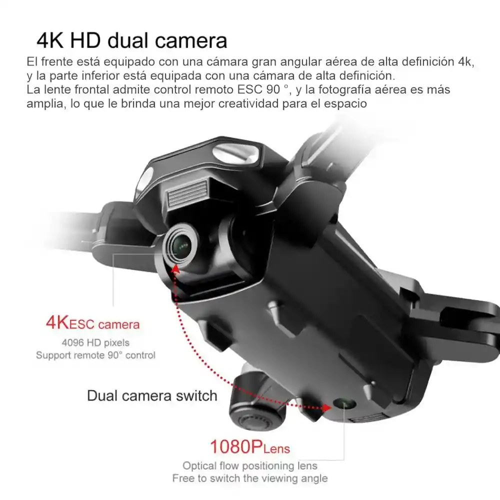 Drone Profesional Plegable Gps Dual Cámara 4k Wifi 5g S105