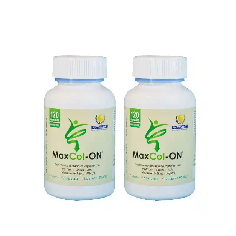 2 Maxcolon X120 Capsulas C/u