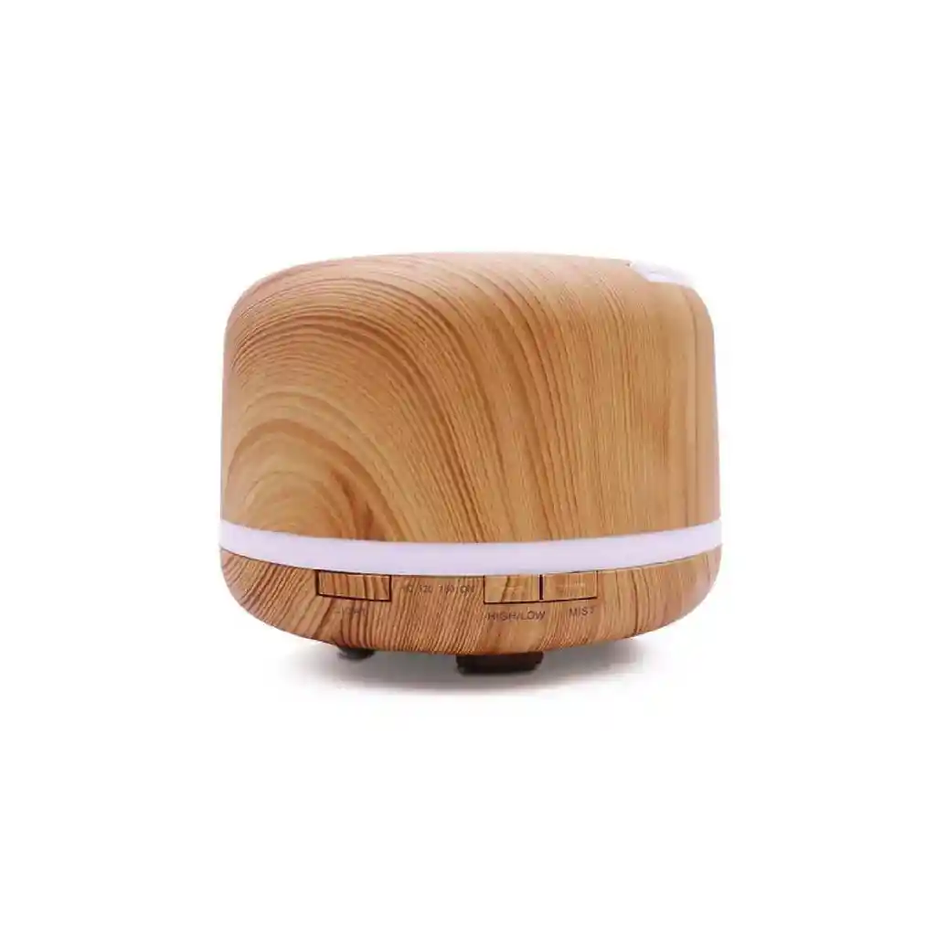  Difusor De Aromas 500 Ml HUMIDIFICADOR De Aire Tipo Madera Clara Ambientador 