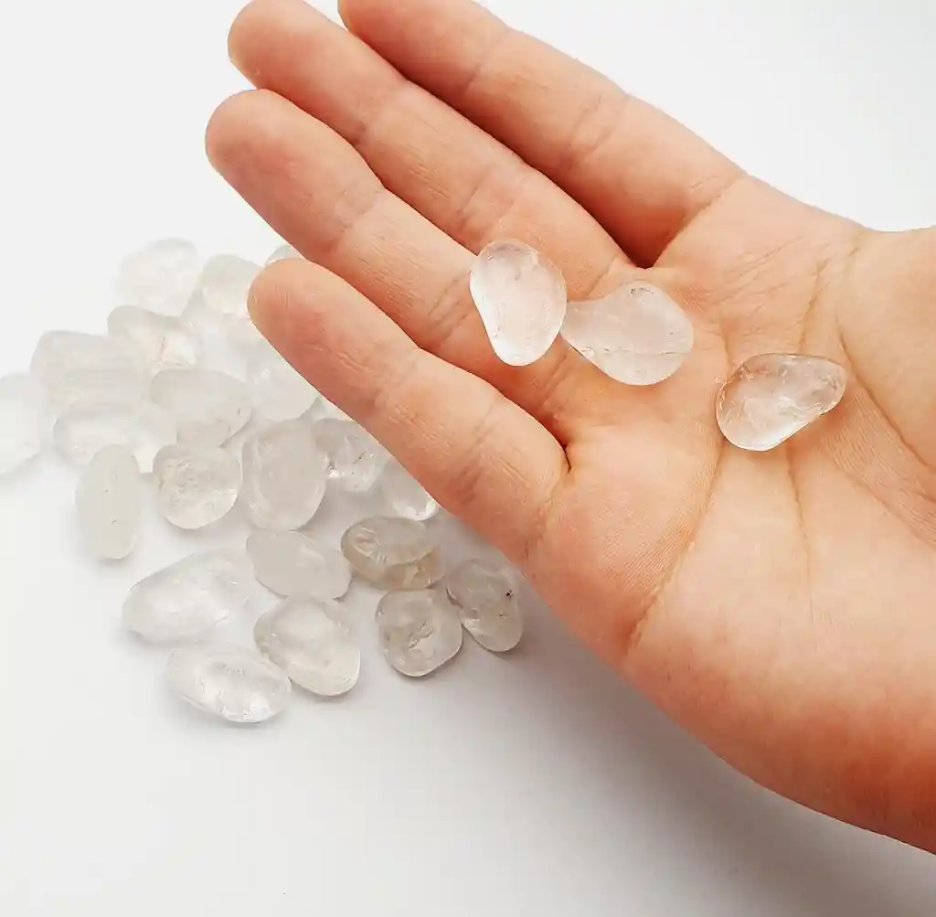 Cuarzo Cristal Set X 3 Pcs Tamboreada + Bolsa Decorativa Dayoshop