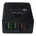 Cargador Harvic Pd351 3 Usb + Tipo C