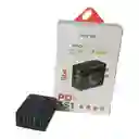 Cargador Harvic Pd351 3 Usb + Tipo C