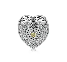 Charm Dije Corazón Circones Fabricado En Plata